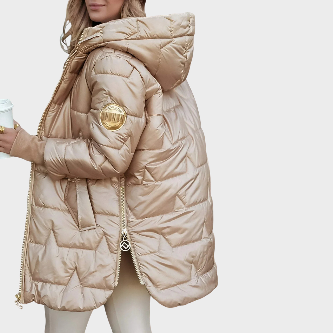 Nolwen - Manteau d'Hiver Élégant avec Capuche