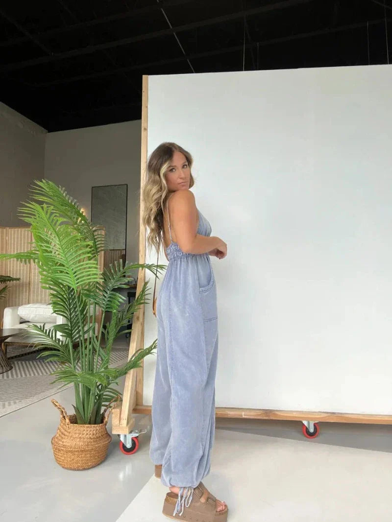 Élodie | Combinaison en denim stylée