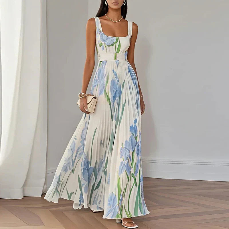 Robe maxi Florale Élégante Île