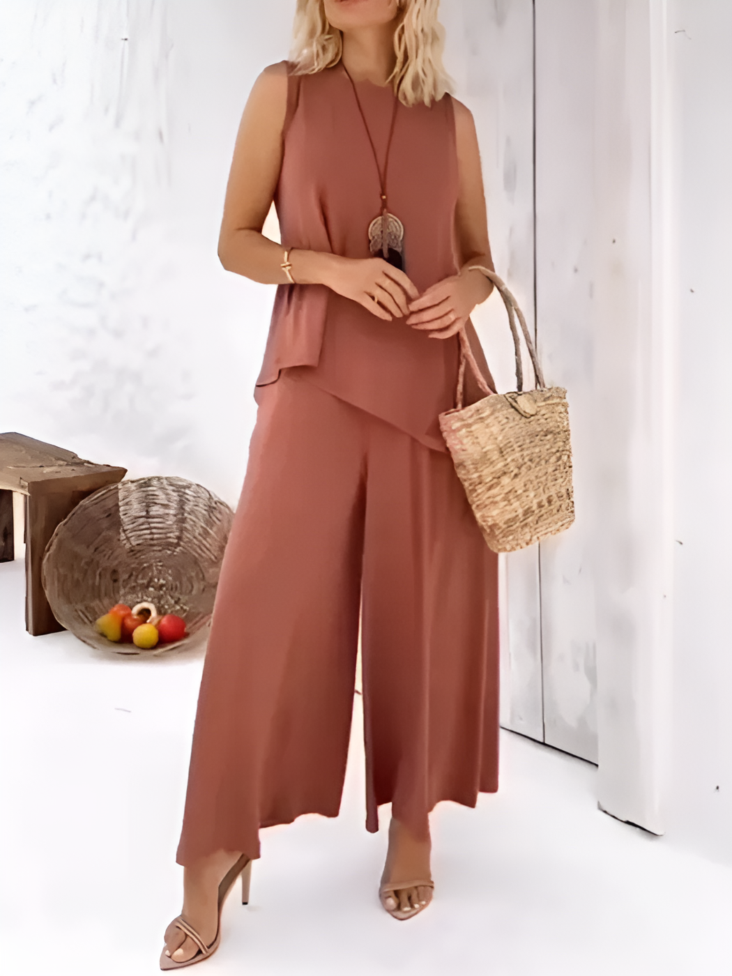 Lorena | Ensemble élégant sans manches