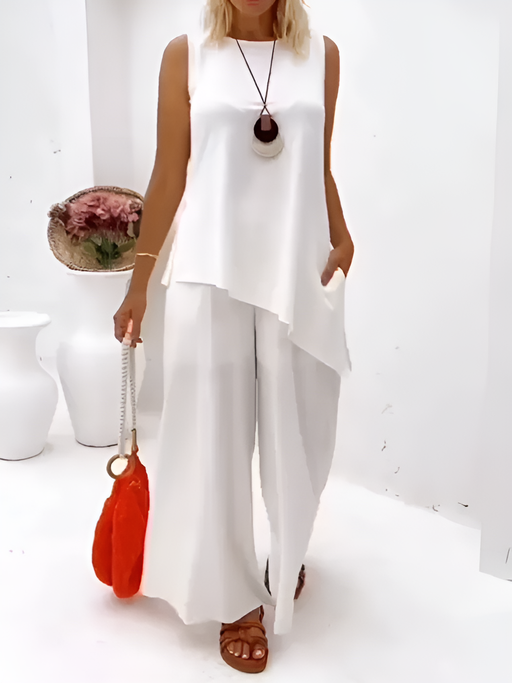 Lorena | Ensemble élégant sans manches