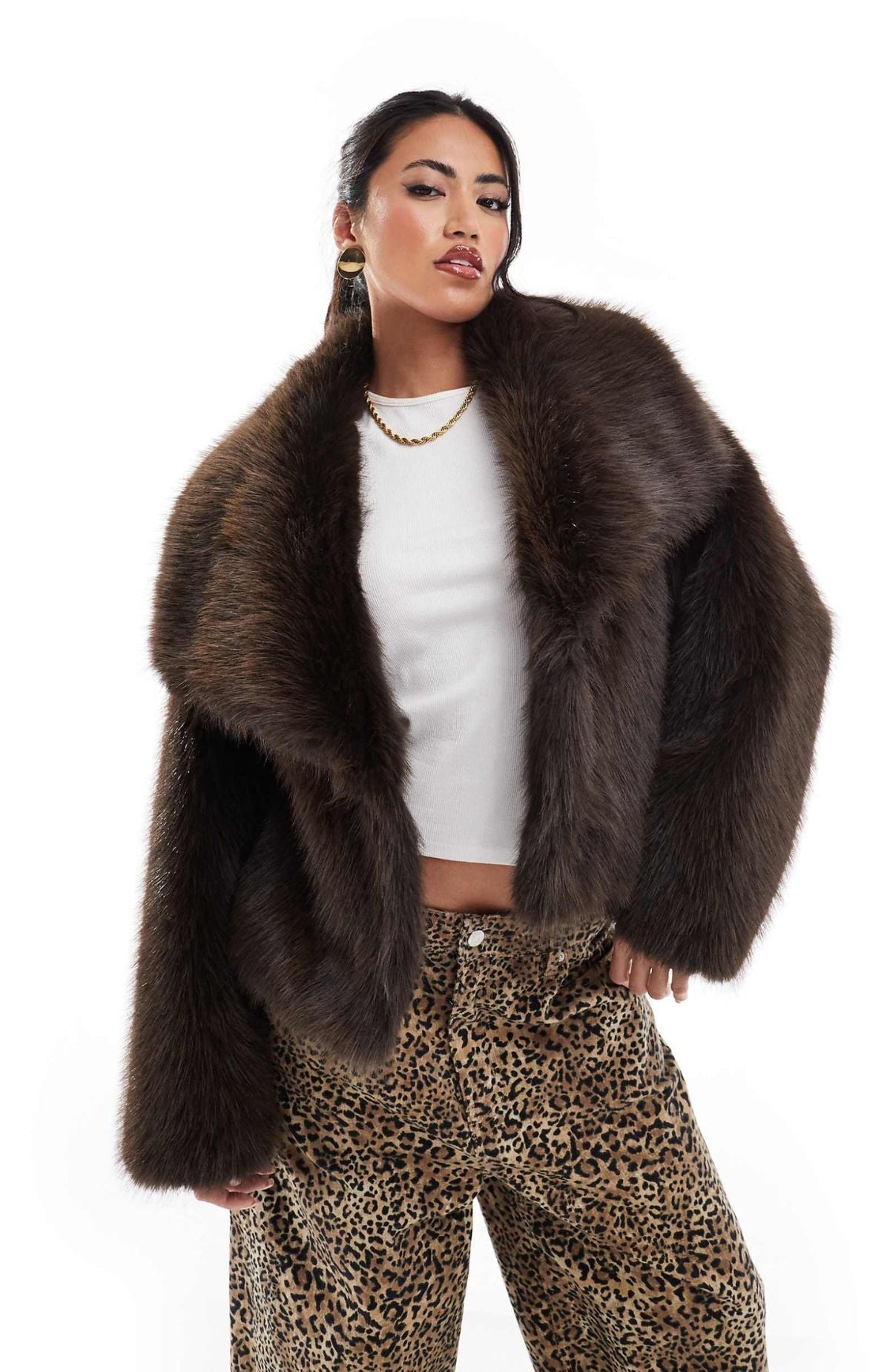 Ángela - Manteau court en fourrure