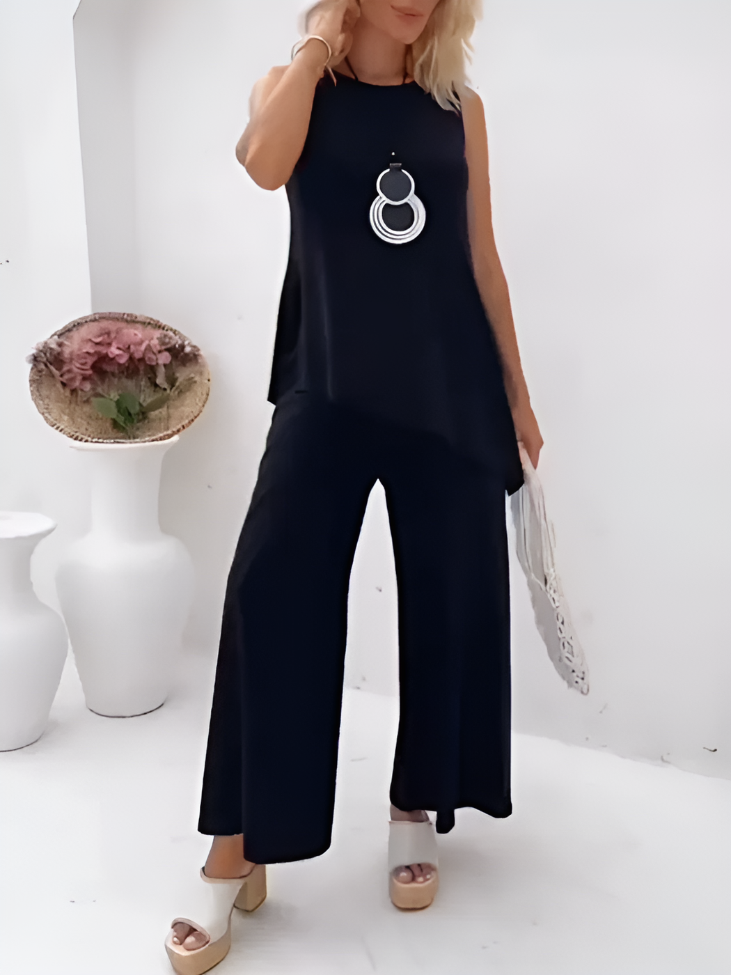 Lorena | Ensemble élégant sans manches